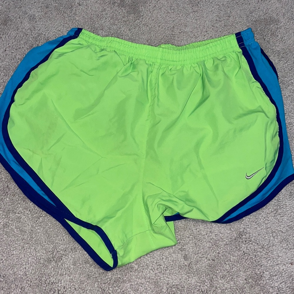 Green Nike shorts